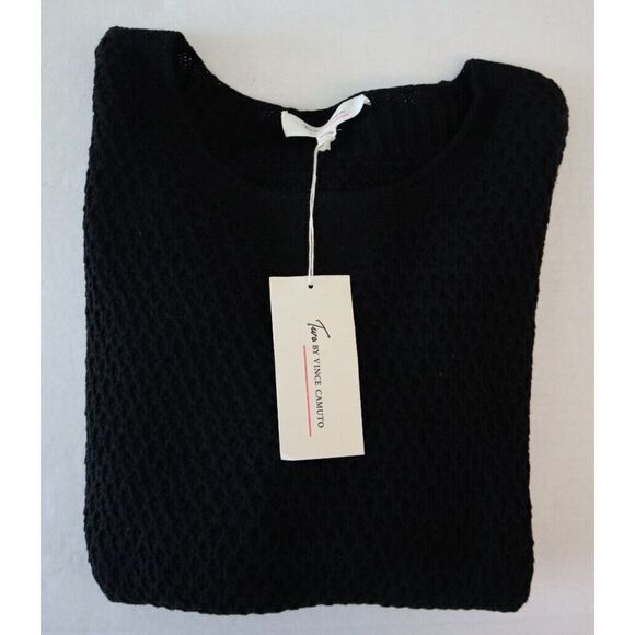Two x Vince Camuto 9024207 Women's Sz XL Black Cotton Blend Pullover Sweater - Picture 7 of 7